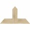 Ekena Millwork Portland Rough Sawn Timber Gable Bracket, Douglas Fir, 36"W x 21"H x 6"D x 6"F, 14/12 Pitch GBW036X21X0606POR00RDF - alternate 1